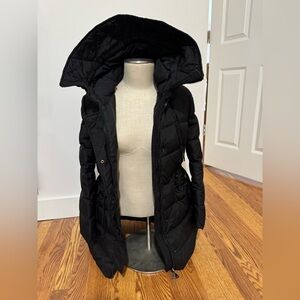 Sz 2 Black Moncler Hooded Jacket